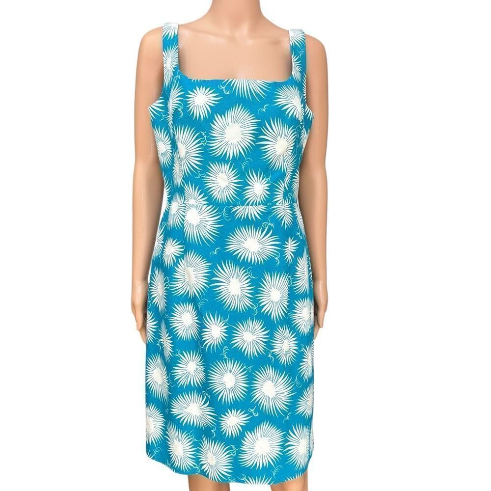 Milly New York 100% cotton floral sheath dress size 12